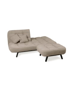 Комплект мягкой мебели Абри диван и пуф бежевый Brendoss