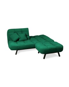 Комплект мягкой мебели Абри диван и пуф изумрудный Brendoss