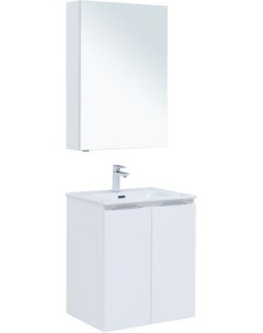 Мебель для ванной Алвита New 60 2 дверцы белый матовый Aquanet