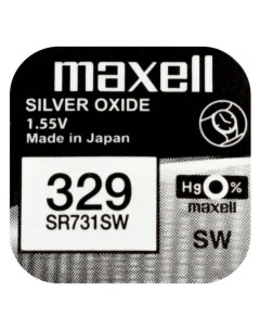 Батарейка оксид серебряная SR731 SW 329 P30200252B Maxell