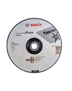 Диск отрезной 230x1 9х22мм Standard for Inox 2608601514 вогнутый Bosch