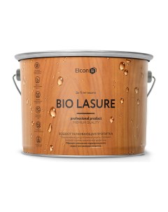 Водоотталкивающая пропитка для дерева Bio Lasure орех 9л 00 00461959 Elcon