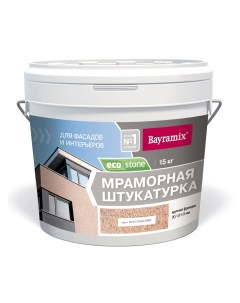 Мраморная штукатурка для фасадов EcoStone крупная фракция 1 0 1 5мм 972 15 кг Bayramix