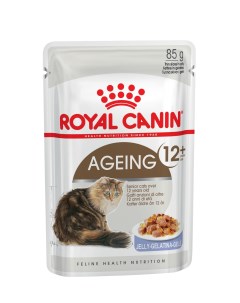 Влажный корм для кошек Ageing 12 старше 12 лет мясо в желе 12шт по 85г Royal canin