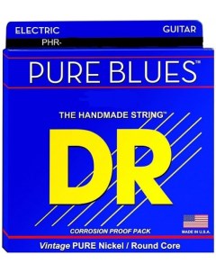 Струны для электрогитары DR PHR 10 52 Pure Blues 10 52 Dr strings