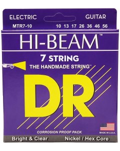 Mtr7 10 Hi beam Струны для электрогитар 7 Струн 10 56 круглая обмотка никелевое п Dr