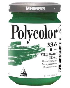 Акриловая краска Polycolor 336 оксид хрома зеленый 140 мл Maimeri
