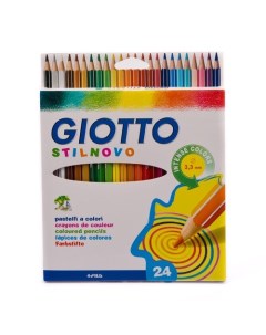 Набор цветных карандашей Stilnovo 24 цвета Giotto