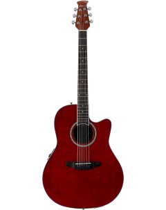 Электроакустическая гитара AB24II RR Mid Cutaway Ruby Red Applause