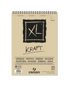 Альбом на спирали для графики XL Kraft 29 7х42см 60 листов Canson