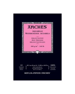Альбом для акварели 29 7х42 см белый натуральный 12 л Arches