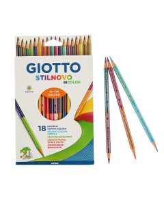 Карандаши цветные Stilnovo Bicolor двусторонние 36 цветов Giotto