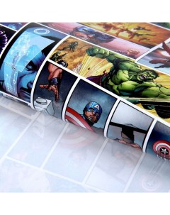 Бумага упаковочная глянцевая Ты Супер Герой Мстители 60х90 см Marvel