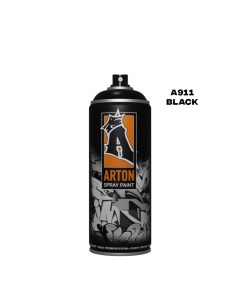 Аэрозольная краска A911 Black 520 мл черная Arton