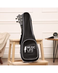 Чехол для укулеле премиум с накладным карманом 55 х 20 х 5 см Music life