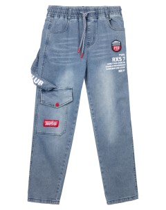 Брюки текстильные джинсовые для мальчиков Playtoday tween