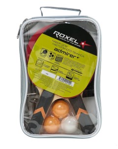 Набор для настольного тенниса Admirer 2 ракетки 3 мяча сетка чехол Roxel