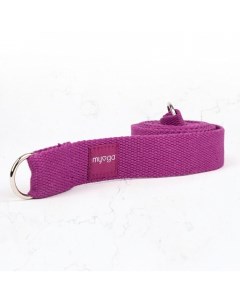 Ремень для йоги 180 см Yoga Belt and Sling 2 in 1 RY1135 сливовый Myga