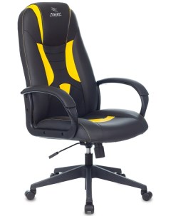 Кресло игровое ZOMBIE 8 YELLOW черный желтый эко кожа крестовина пластик Бюрократ