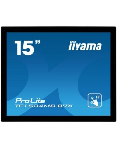 Монитор 15 TF1534MC B7X 1024x768 TN TOUCH 250cd m2 H170 V160 VGA DVI HDMI Speakers Black Iiyama