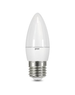 Лампа Gauss Свеча 6 5W 520lm 3000К E27 LED Свеча 6 5W 520lm 3000К E27 LED