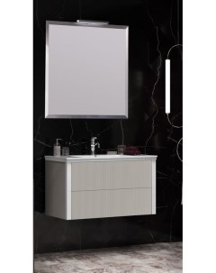 Мебель для ванной Рубинно 90 подвесная серая Opadiris