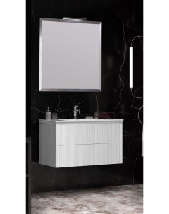 Мебель для ванной Рубинно 90 подвесная белая Opadiris