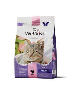 Senior Sterilized Корм сухой для кошек старше 7 лет с индейкой 1 5 кг Wellkiss