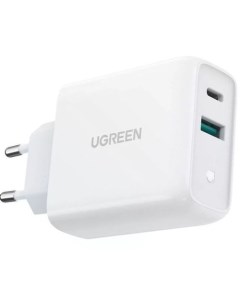 Сетевое зарядное устройство 60468 USB A Type C 36Вт 3 45A белый Ugreen