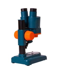 Микроскоп LabZZ M4 стереоскопический инструментальный 40x синий оранжевый Levenhuk