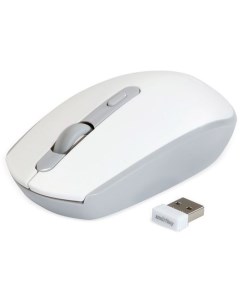 Мышь One 280AG оптическая беспроводная USB белый и серый Smartbuy