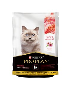 Pro Plan Nature Elements корм для взрослых стерилизованных кошек и кастрированных котов Курица 200 г Purina pro plan