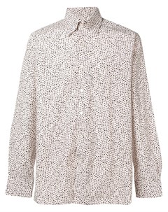 Canali рубашка с цветочным принтом нейтральные цвета Canali