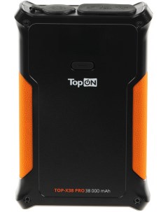 Внешний аккумулятор TOP X38PRO 38000мAч черный оранжевый 103362 Topon