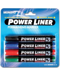 Набор маркеров перманентных 4 цвета Mungyo