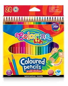 Набор карандашей цветных 24 цветов Colorino