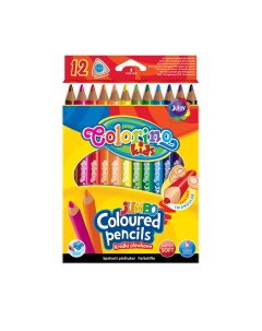 Набор карандашей цветных JUMBO 12 цветов Colorino