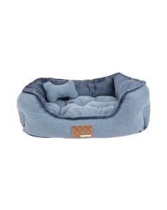 Лежак для собак и кошек Presley голубой 54х47х17см Южная Корея Puppia
