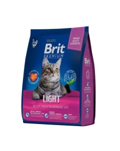 Premium Cat Adult Light Корм сух курица д кошек с избыточным весом 2кг Brit*