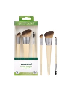 New Natural Conceal Enhance Sculpt Trio Набор кистей для макияжа Ecotools