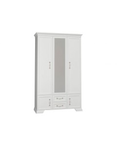 Распашной шкаф Азалия 217 5 60 см С зеркалом Прямые Белый 133 5 Первый мебельный