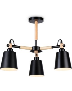 Люстра потолочная с арматурой из дерева на штанге Traditional TR82206 Ambrella