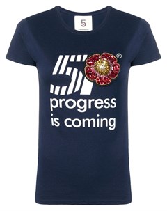5 progress футболка с вышивкой пайетками