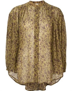 Zimmermann блузка на пуговицах с цветочным принтом 1 золотистый Zimmermann