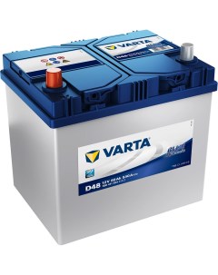 Автомобильный аккумулятор Blue Dynamic D48 60 Ач прямая полярность D23R Varta