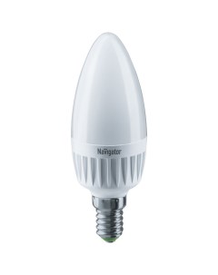 Лампа светодиодная 7Вт Е14 4000К 230В свеча DIMM С37 Navigator