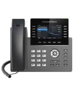 VoIP телефон GRP2615 10 линий 5 SIP аккаунтов цветной дисплей PoE серый Grandstream