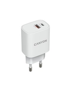 Сетевое зарядное устройство H 20 04 20W USB USB type C Quick Charge PD 3A белый CNE CHA20W04 Canyon