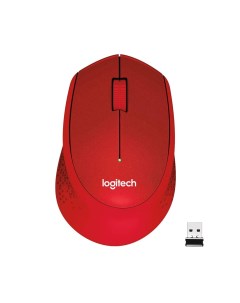 Мышь беспроводная M330 SILENT PLUS Red USB 1000dpi оптическая светодиодная USB красный Logitech