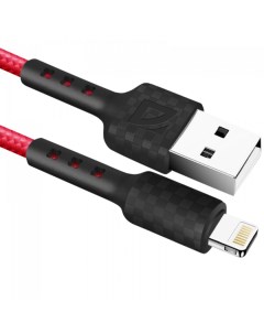 Кабель USB Lightning 8 pin 2 4A 1 м красный F181 87114RED Defender